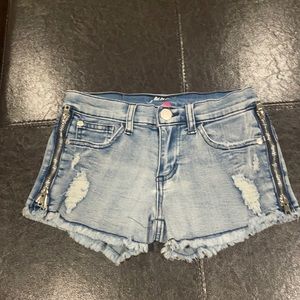 Girls Pinc denim shorts size 12